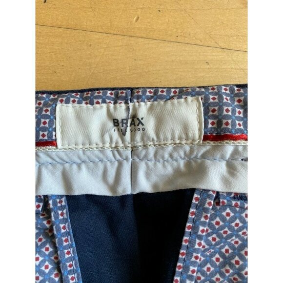 BRAX 33x342 men's navy blue chinos "Felix" stretch trousers pants - Picture 4 of 7